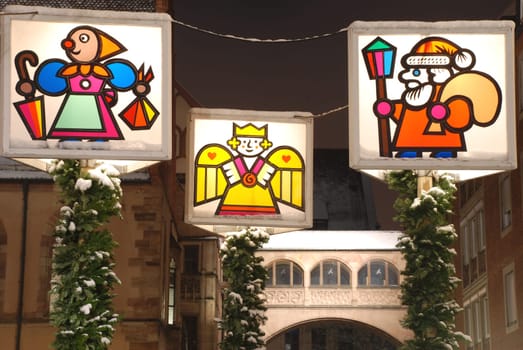 Christmas street lighting in Nuremberg