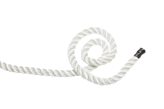Strong rope isolated on white