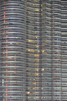 Kuala Lumpur, Malaysia, Petronas Towers, Detail view