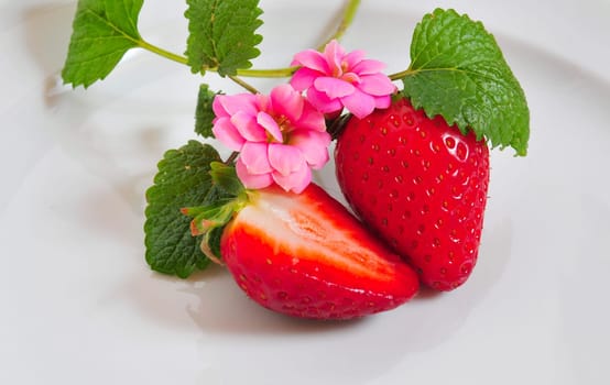 Strawberries on a plate
