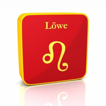 Zodiac - Leo Red Gold