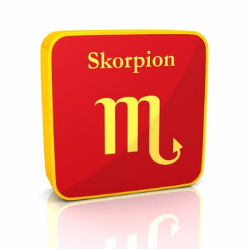 Zodiac - Scorpio Red Gold