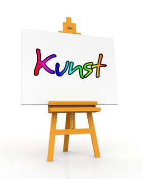 Wooden Easel - Art Concept 01