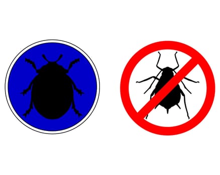 Aphid Ladybug Traffic Sign