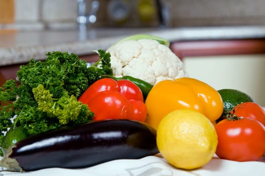 Fresh vegetables, fruits and other foodstuffs