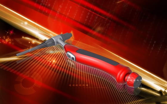 Digital illustration of weld craft in colour background
