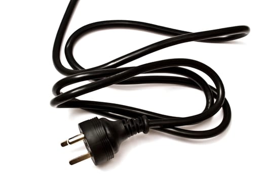 Electric plug isolated on the white background