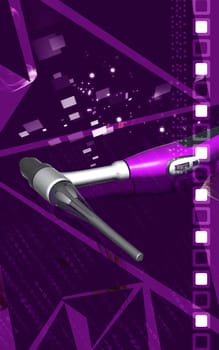 Digital illustration of weld craft in colour background