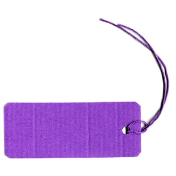 Price tag or address label with string
