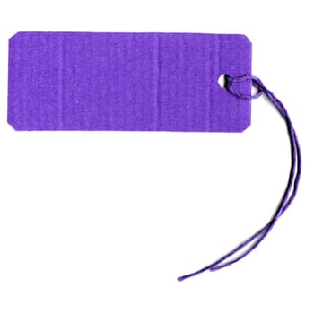 Price tag or address label with string
