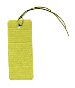 Price tag or address label with string