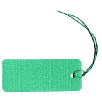 Price tag or address label with string