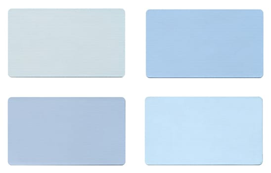 Colour fabric paint samples isolated over white