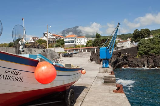 Fishing port in Pico island, Azores