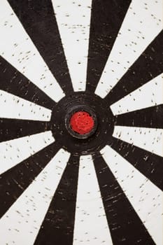 White dartboard target stripes grungy abstract background pattern.