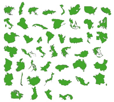 drawing the outline of every country in the world