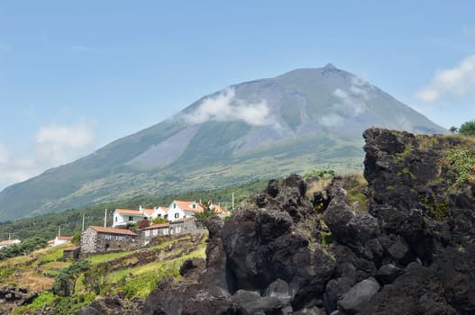 Pico volcano in Pico island, Azores, Portugal