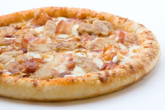 Pizza Western Style on white background