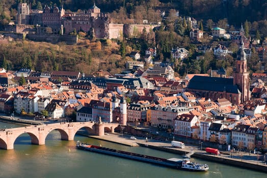Heidelberg panorama from the Philosopher's Trail