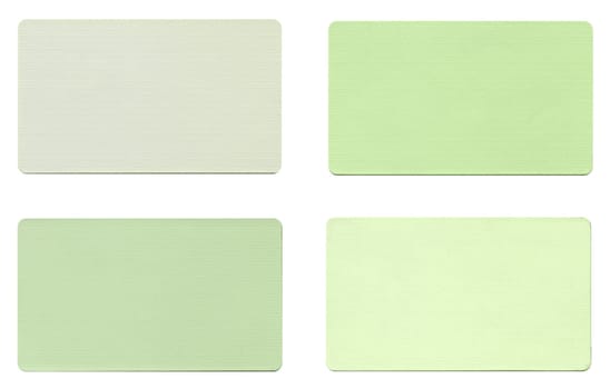 Colour fabric paint samples isolated over white