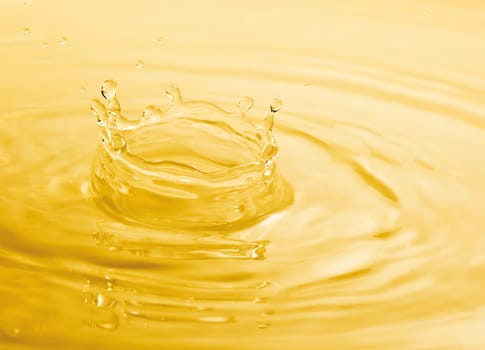 image of the pureness and the simplicity of a color water drop