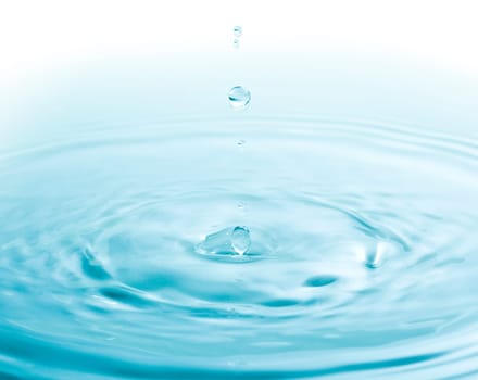 image of the pureness and the simplicity of a color water drop