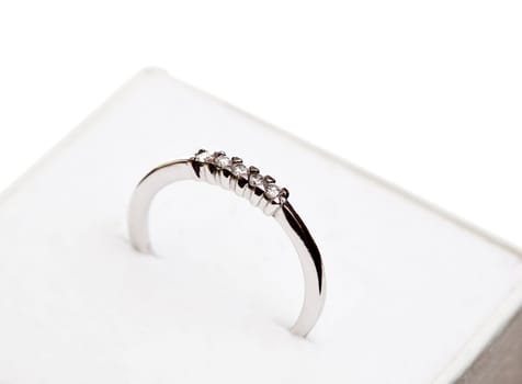 close up of a wedding ring inside a box ready for a gift