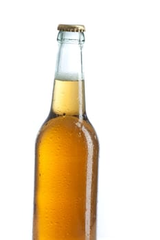 Beer in a bottle with crown caps