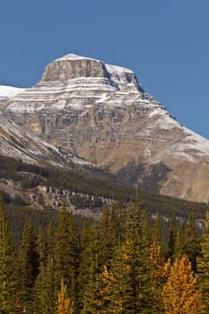 Majestic snowcapped mountains in the Canadian Rockies, Banff National Park, Alberta, Canada