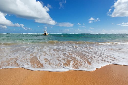 boat and beach