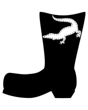 Crocodile leather boots