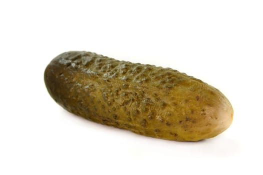 a gherkin against a white background