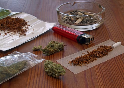 some marijuana