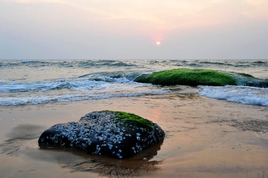 Sunset by the sea