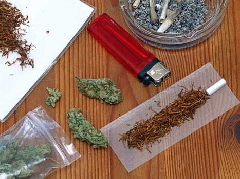 some marijuana