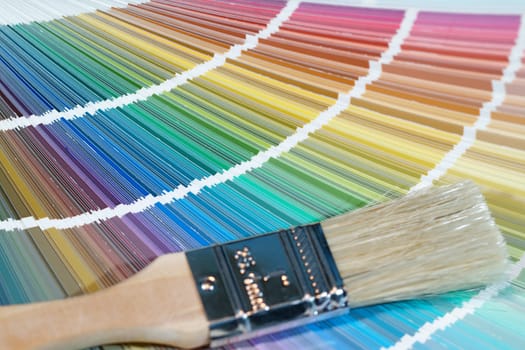 Paint swatches for selecting color for a home imporvement project