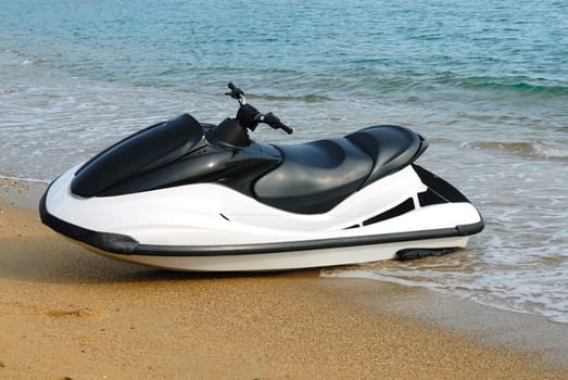 Water scooter, motorsport on the sea