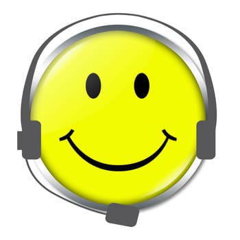 Smiley with Headphone