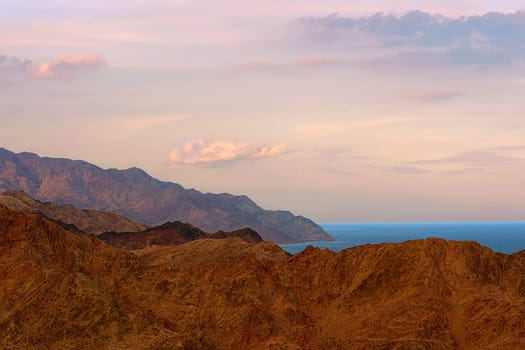 Evening in the mountains of Dahab