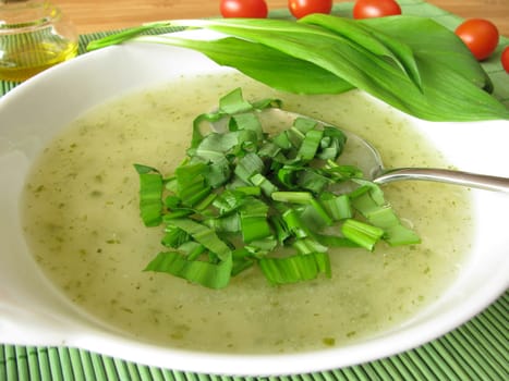 Wild garlic soup