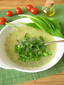 Wild garlic soup
