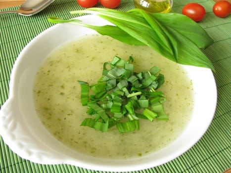 Wild garlic soup