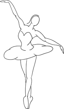 vector - abstrakt Ballet dancer , isolated on background