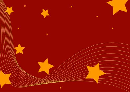 abstract christmas symbol on red background