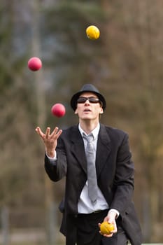 Juggling Businessman