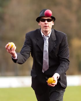 Juggling Businessman