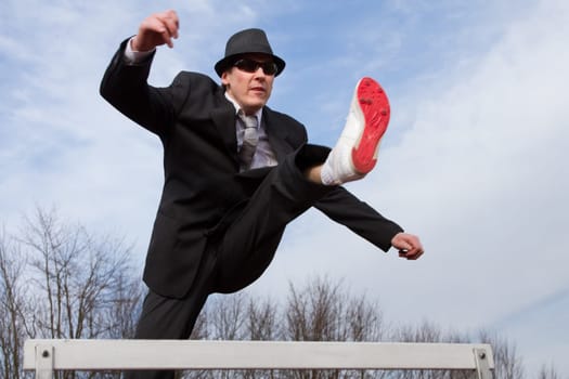 Businessman overcomes all hurdles