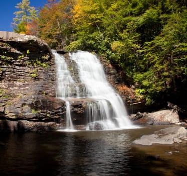 Muddy Creek falls in Swallow Falls State Park in Maryland USA