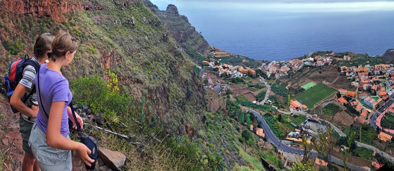 Original coastal village of Agulo,La Gomera