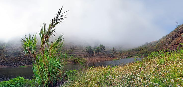 Lake of the Embalse de Agulo,Agulo,La Gomera,Canary Island,Spain